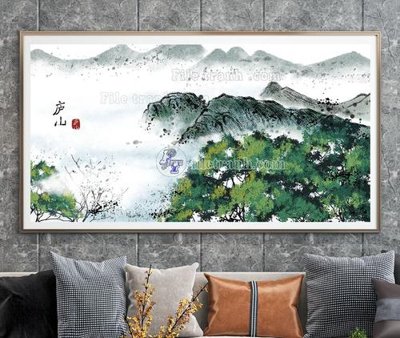 File PSD File tranh hiện đại pha lê gương KF104516 (gốc) tách lớp chi tiết