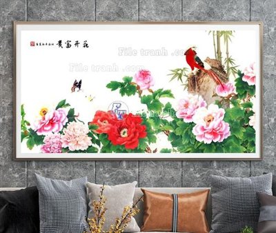 Tải file File tranh hiện đại pha lê gương KF104520 (gốc) làm file in ấn