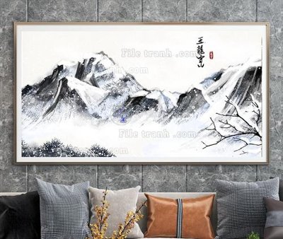 File tranh File tranh hiện đại pha lê gương KF104550 (gốc) chủ đề thiên nhiên