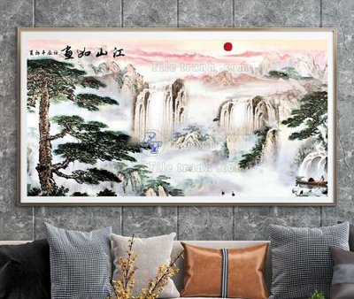 File PSD File tranh hiện đại pha lê gương KF104555 (gốc) tách lớp chi tiết