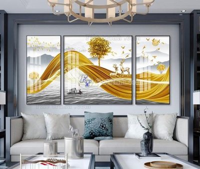 File gốc File tranh hiện đại pha lê gương KF104598 (in ấn) màu sắc trung thực