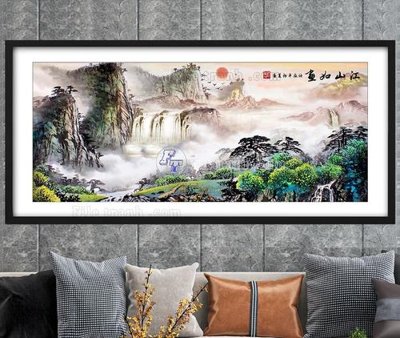 File ảnh File tranh hiện đại pha lê gương KF104622 (gốc) trang trí khách sạn