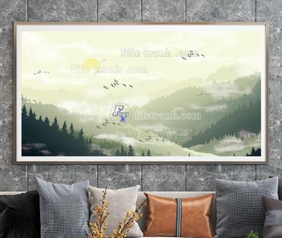 File tranh File tranh hiện đại pha lê gương KF104629 (bản gốc) in canvas