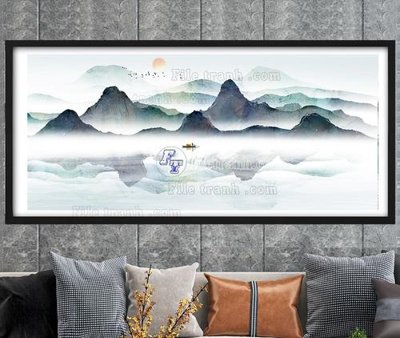 Ảnh gốc File tranh hiện đại pha lê gương KF104635 (nét căng) in mica