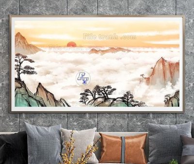 Download file gốc File tranh hiện đại pha lê gương KF104672 (in mica) trong suốt