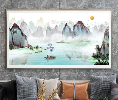 File in ấn File tranh hiện đại pha lê gương KF104673 (bản gốc) sắc nét