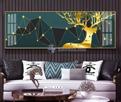 Download file gốc File tranh hiện đại pha lê gương KF104674 (in mica) trang trí