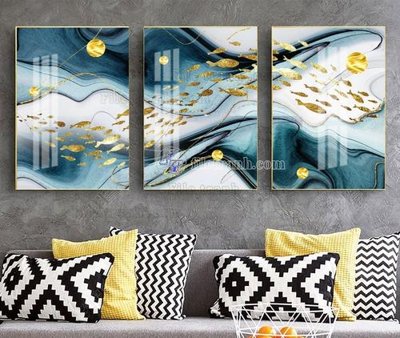 File gốc File tranh hiện đại pha lê gương KF104675 (in lụa) chi tiết cao