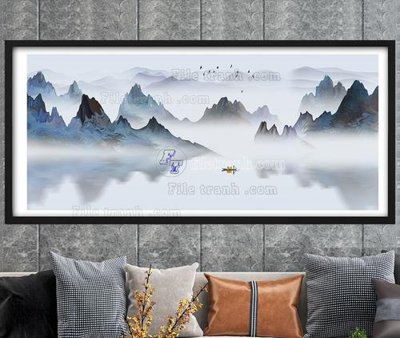 Download file File tranh hiện đại pha lê gương KF104686 (gốc) in mica bàn thờ