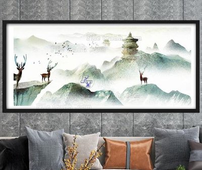 Hình ảnh file gốc File tranh hiện đại pha lê gương KF104687 (chất lượng cao)