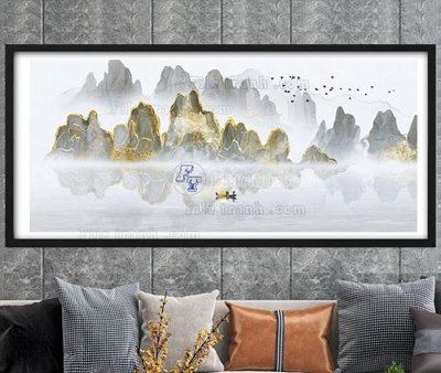 File ảnh File tranh hiện đại pha lê gương KF104693 (gốc) in poster
