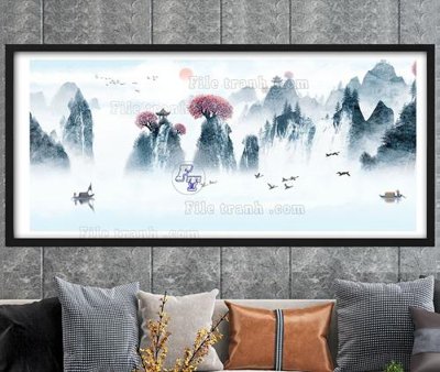 File gốc File tranh hiện đại pha lê gương KF104695 (cho in ấn) từ kho Filetranh