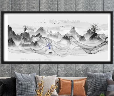 File gốc File tranh hiện đại pha lê gương KF104701 (vector) cho in ấn