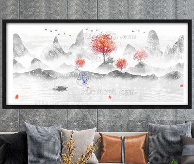 File tranh File tranh hiện đại pha lê gương KF104705 (bản gốc) in canvas