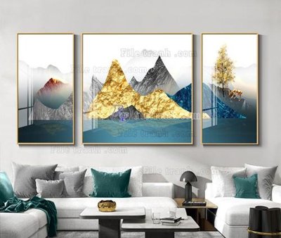 File gốc File tranh hiện đại pha lê gương KF104717 (ảnh chi tiết) để in ấn