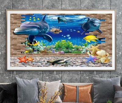 File gốc File tranh hiện đại pha lê gương KF104748 (in 3D) nghệ thuật