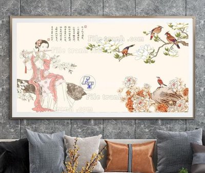 File tranh File tranh hiện đại pha lê gương KF104751 (gốc) chủ đề trừu tượng