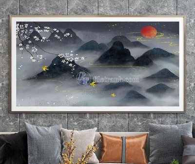 Download file gốc File tranh hiện đại pha lê gương KF104781 (in mica) trong suốt