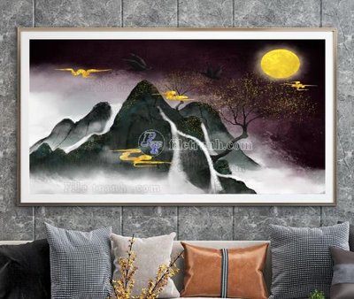 Hình ảnh file gốc File tranh hiện đại pha lê gương KF104783 cho in UV