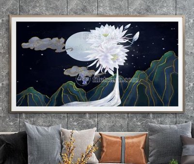 File PSD in ấn File tranh hiện đại pha lê gương KF104798 (chất lượng cao)