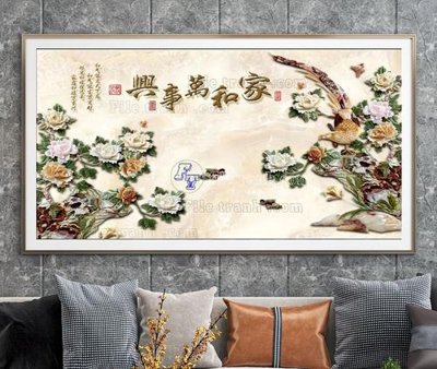 File gốc File tranh hiện đại pha lê gương KF104841 (in mica) trang trí