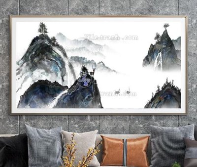 Tải file File tranh hiện đại pha lê gương KF104866 (gốc) chủ đề phong thủy