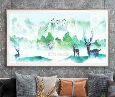 File PSD File tranh hiện đại pha lê gương KF104879 (bản gốc) chất lượng nhất