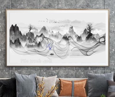 File gốc File tranh hiện đại pha lê gương KF104881 (in ấn) không giới hạn