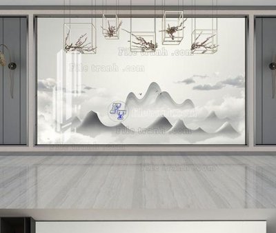 File tranh trang trí File tranh hiện đại pha lê gương KF104903 (tải file gốc)