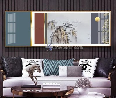 File PSD File tranh hiện đại pha lê gương KF104914 (bản gốc) đã tách nền