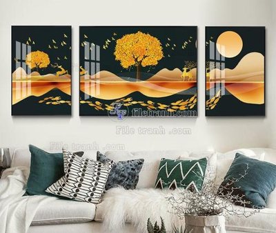 Tải file tranh File tranh hiện đại pha lê gương KF104929 (gốc) tại Filetranh.com