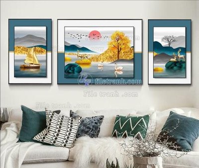 Download file File tranh hiện đại pha lê gương KF104955 (chuẩn in) File tranh hiện đại pha lê gương KF104955