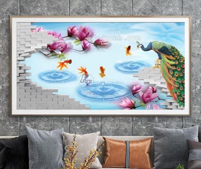 File in trần File tranh hiện đại pha lê gương KF104964 (bản gốc) trời sao