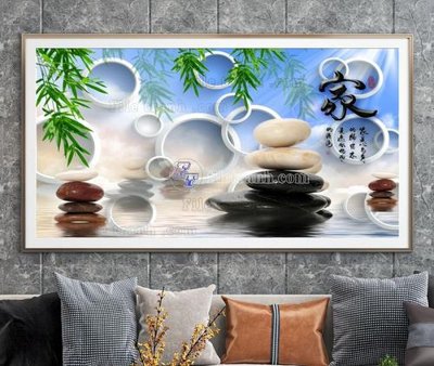 File in ấn File tranh hiện đại pha lê gương KF104978 (bản gốc) cao cấp