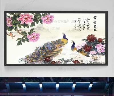 File in lụa File tranh hiện đại pha lê gương KF104989 (chất lượng cao) File tranh hiện đại pha lê gương KF104989
