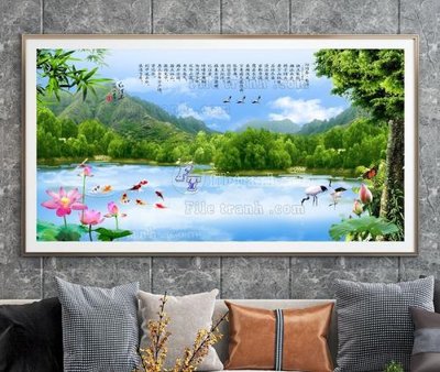 File tranh File tranh hiện đại pha lê gương KF104999 (ảnh gốc) độ nét vượt trội