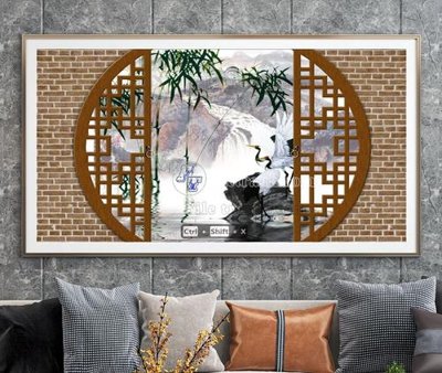 File PSD File tranh hiện đại pha lê gương KF105007 (bản gốc) độ phân giải cao