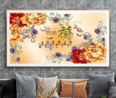 File in trần File tranh hiện đại pha lê gương KF105025 (bản gốc) bầu trời