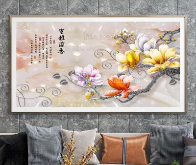 File tranh File tranh hiện đại pha lê gương KF105027 (gốc) in backlit film