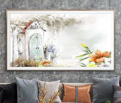 File in lụa File tranh hiện đại pha lê gương KF105031 (chất lượng cao) File tranh hiện đại pha lê gương KF105031