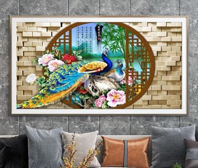 Tải file gốc File tranh hiện đại pha lê gương KF105034 (để in lụa)