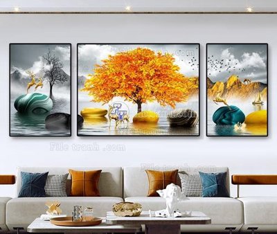 Tải file File tranh hiện đại pha lê gương KF105043 (ảnh gốc) in gạch men