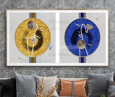 Download file File tranh hiện đại pha lê gương KF105058 (gốc) in mica cao cấp