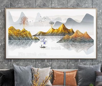 File tranh gốc File tranh hiện đại pha lê gương KF105067 (bản quyền) Filetranh.com