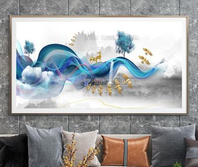 File tranh File tranh hiện đại pha lê gương KF105068 (ảnh gốc) độc quyền