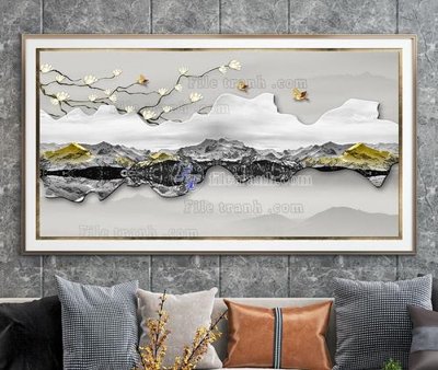 Download file gốc File tranh hiện đại pha lê gương KF105089 (dùng cho in ấn)