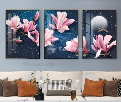 File tranh File tranh hiện đại pha lê gương KF105116 (gốc) chủ đề trừu tượng