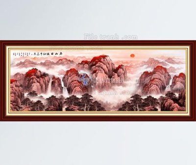 File tranh File tranh hiện đại pha lê gương KF105123 (bản gốc) in lụa 3D