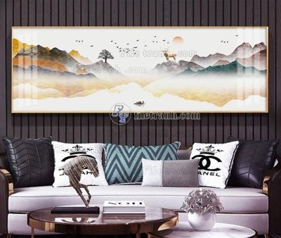 File gốc in mica File tranh hiện đại pha lê gương KF105166 chất lượng