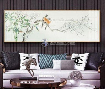 File tranh File tranh hiện đại pha lê gương KF105195 (gốc) in vải canvas
